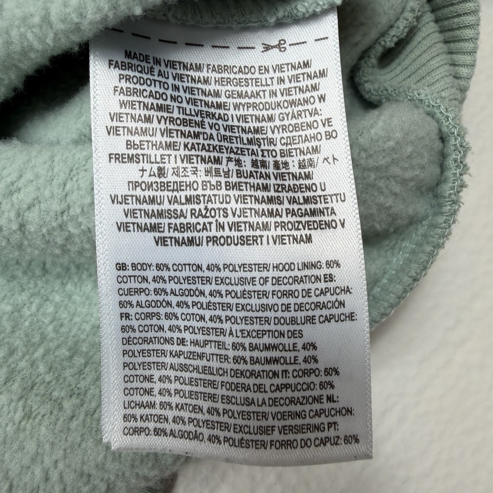 Vans sage green Cropped Hoodie women's - Picture 5 of 10